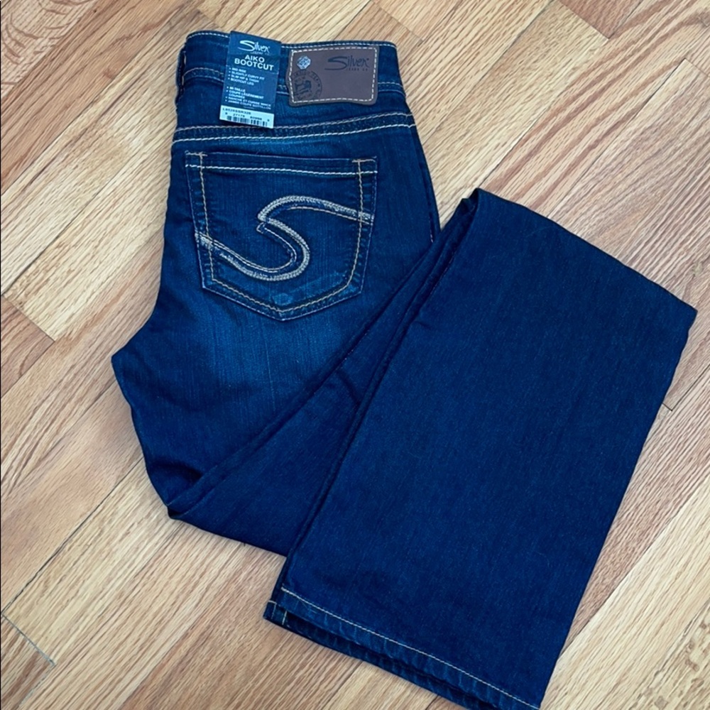 Silver Aiko bootcut jeans